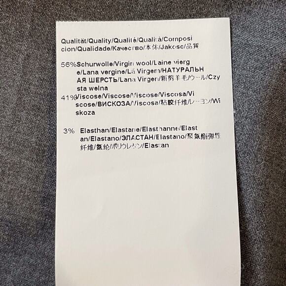 Hugo Boss Tulira Virgin Wool Slacks Full Length Dress Pants Office Exec Gray 6 - Picture 12 of 15